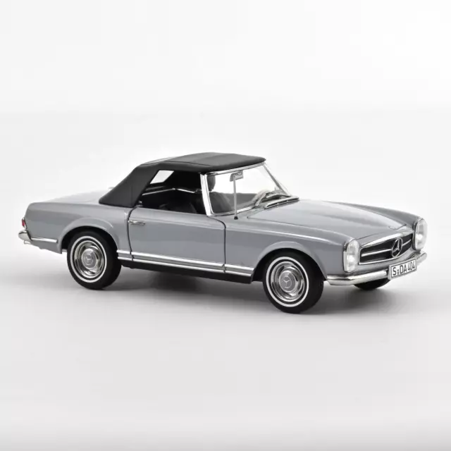 Mercedes Benz 230 SL 1963 Grey 1:18 Scale Norev 183990