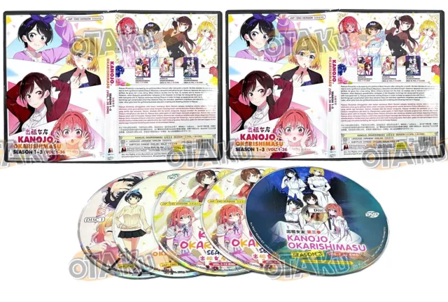  KANOJO, OKARISHIMASU - COMPLETE ANIME TV SERIES DVD BOX SETS (  1-12 EPISODES ) ENGLISH AUDIO : Kazuomi Koga: סרטים וטלוויזיה