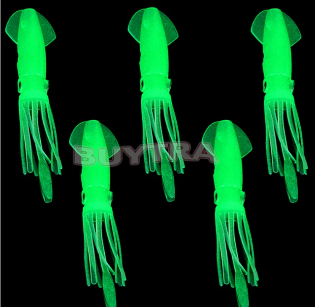 Squid Tintenfisch fluo Octopus Oktopus leuchtend 105mm Jig BeifaengerR WS RF