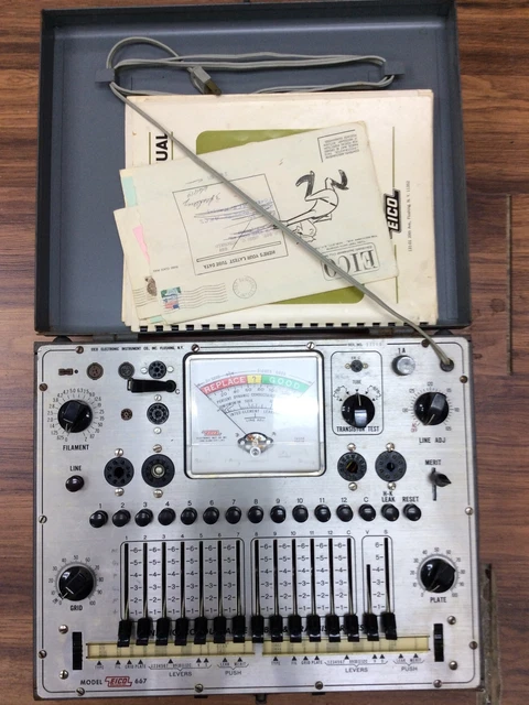 EICO MODEL 667 Tube and Transistor Tester vintage(73353)