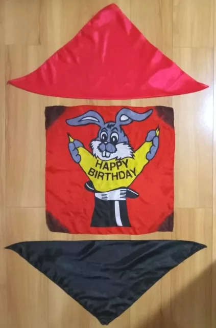 20th CENTURY HAPPY BIRTHDAY SILK SET CUSTOM MADE RABBIT IN HAT MAGIC TRICK GIFT 20th CENTURY HAPPY BIRTHDAY SILK SET CUSTOM MADE RABBIT IN HAT MAGIC TRICK GIFT