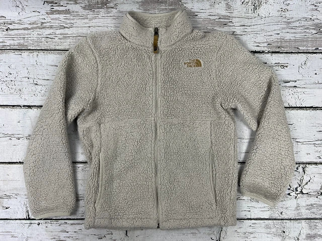 The North Face Beige Youth Boys Full Zip Fleece Sherpa Coat Jacket - M (10/12)