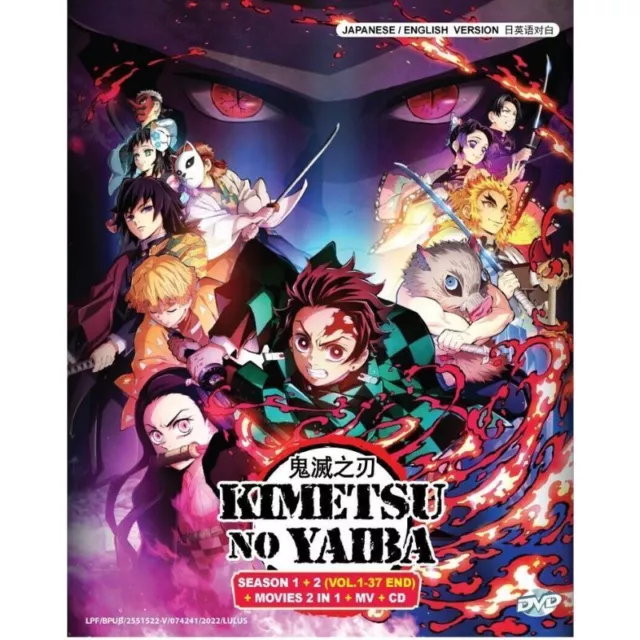 Anime DVD Demon Slayer Kimetsu No Yaiba The Movie:Mugen Train English Audio