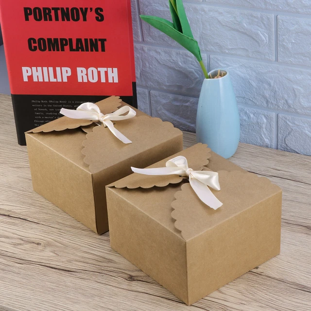 15 Pcs Boîte à bonbons en papier Cadeau de couleur unie traite des collations 7