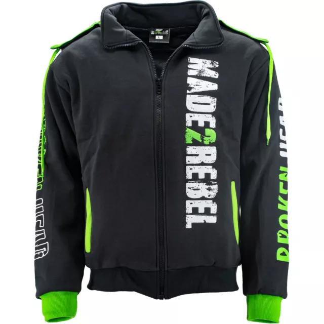 Broken Head Hoodie Made2Rebel Verde