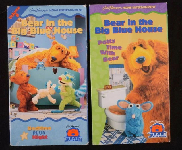 BEAR IN THE Big Blue House (Lot of 2) Potty Time & Sharing (VHS, 1999 ...