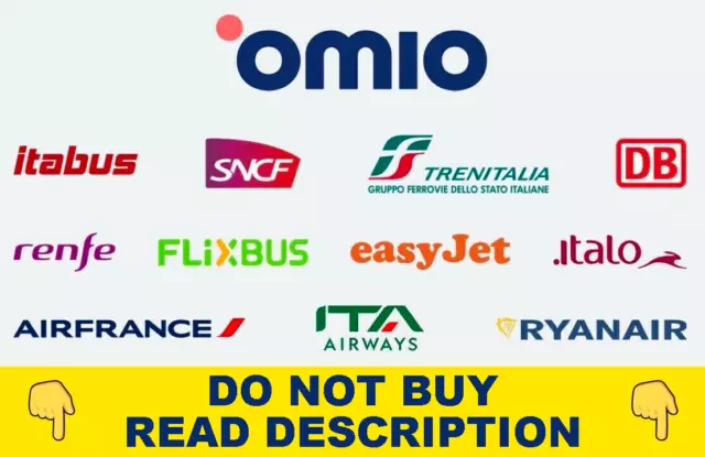 Coupon OMIO Promo Code Discount 10 Euro 10€ Ryanair EasyJet FlixBus Trenitalia