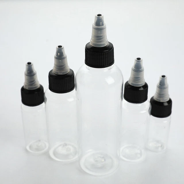 Refillable Bottle Oil Liquid Dropper Bottle Twist Top Cap Pigment Ink Contain FS
