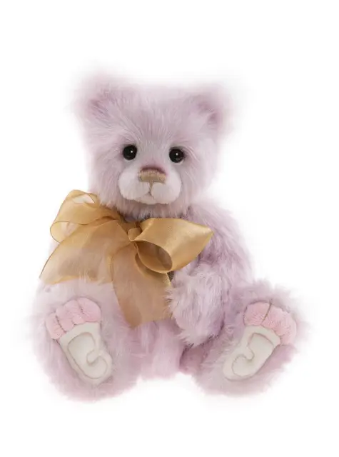 Charlie Bears 2022 - Beverley | Pink Teddy Bear Plush - Fully Jointed Handmade