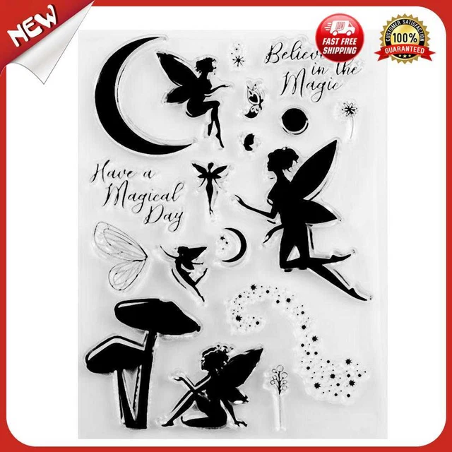 es Fairy Clear Stamp Silicone Seal for DIY Scrapbooking Photo Card Making Crafts