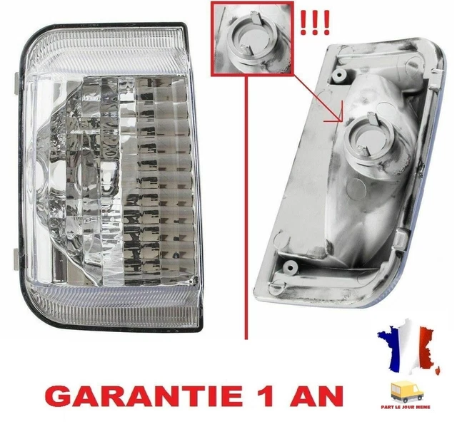 2x Coques De Rétroviseurs Avec Clignotants Pour Fiat Ducato, Peugeot Boxer, Citroën Jumper (2006-2020) - Noir ABS, étanche IP67
