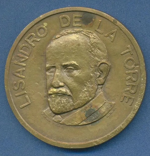 *Lisandro DE LA TORRE Politic Democratic Progressive Party medal DE LA CARCOVA
