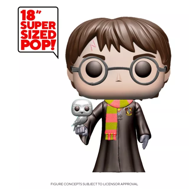 HARRY POTTER Figurine HARRY & HEDWIG SUPER SIZED 45 cm 18" POP FUNKO