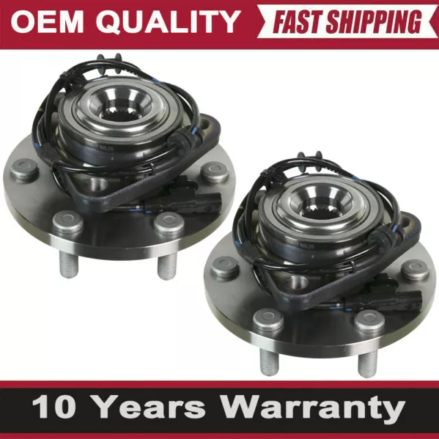 Pair Front Wheel Hub & Bearing For 2014-2021 Infiniti Qx80 2011-2013 QX56 W/ABS