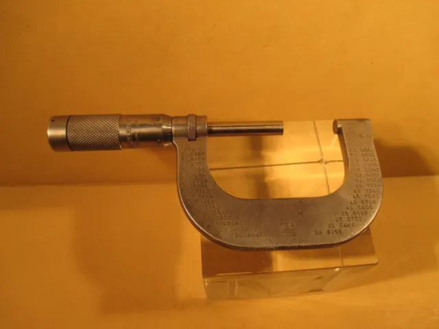 Vintage  Brown & Sharpe  # 48  Machinist   Outside Measuring  Micrometer 1"- 2"