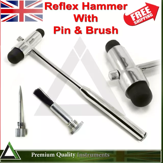 Babinski Buck Hammer Neurology Reflexes Percussion Diagnostic Tools Pin & Brush