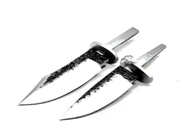 Coltello Artigianale In Acciaio Balestra C70 Forgiato A Mano - Lama Fissa 15,5 Cm, Manico In Ulivo E Palissandro, Fodero In Cuoio