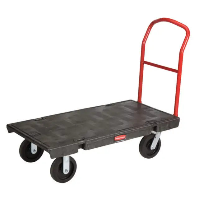 RUBBERMAID COMMERCIAL PRODUCTS FG440600BLA Standard Platform Truck,2000 lb.