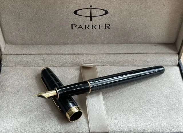 parker sonnet fountain pen 18k gold nib