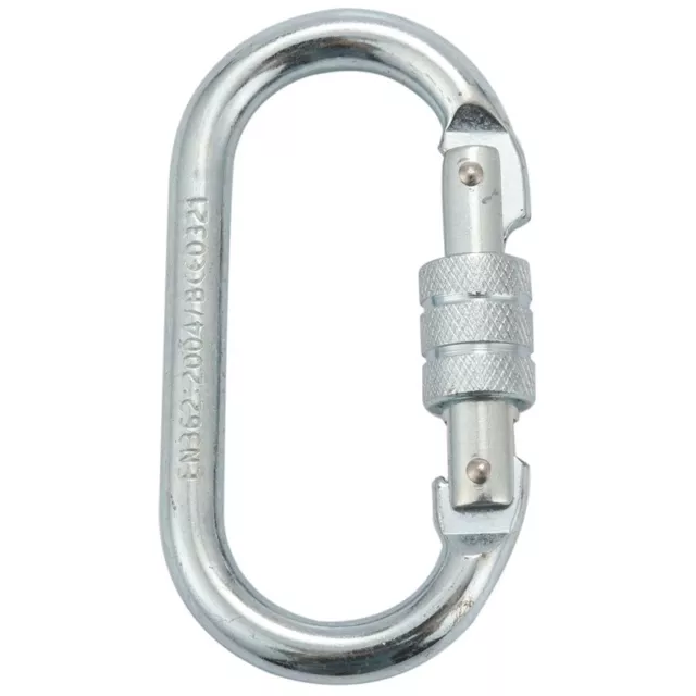 O Shape 25KN Alloy steel Safety Buckle Professional rock climbing carabiner8154