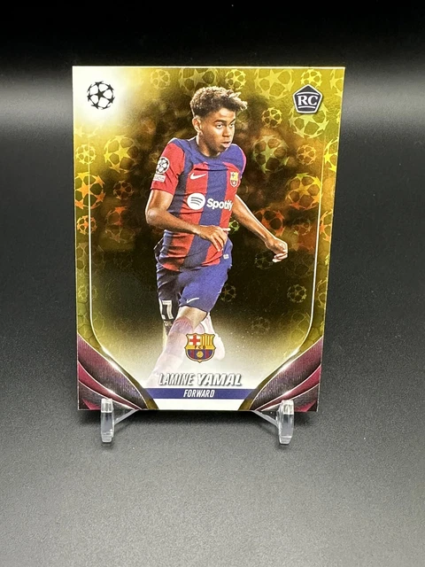 LAMINE YAMAL 2024 Topps UEFA Club Competitions Gold Starball Rookie RC