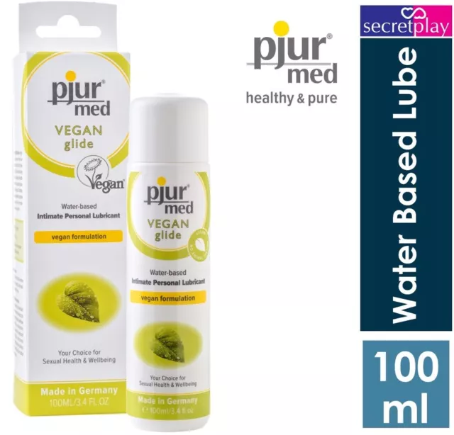 Pjur Med Vegan Glide Water Based Intimate Lubricants | Lube | 100 ml