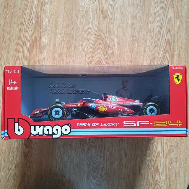 Ferrari SF-24 #16 Charles Leclerc F1 2024 In Luxe Bewaarcase Met Helm Schaal 124 Ferrari SF-24 #16 Charles Leclerc F1 2024 In Luxe Bewaarcase Met Helm Schaal 124