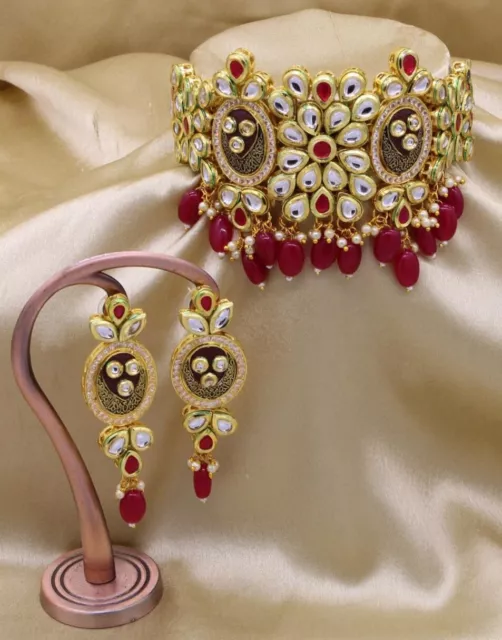 Indian Jewellery Wedding Bridal Jewelry Navaratan Earrings Choker Necklace  Beautiful High Quality Jewelry Birthday Gift Anniversary Party UK - Etsy