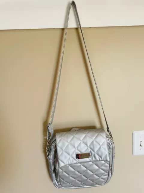 Samantha Brown Crossbody/Purse/Handbag Soft Sided Silver