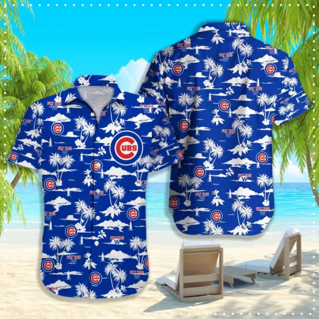 Chicago Cubs Hawaiian Shirt Baseball Coconut Tropical Aloha Shirt Beach Outfit