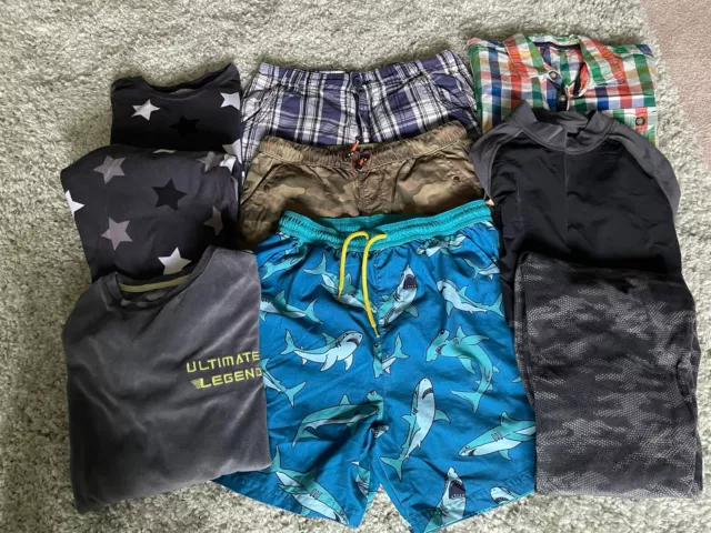 Boys Clothing Bundle Age 12-13 Yrs -Shorts, Pyjamas, Tops