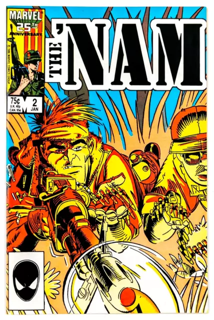 The 'Nam #2 (1986 Marvel Comics) Doug Murray & Michael Golden Cover! NM-
