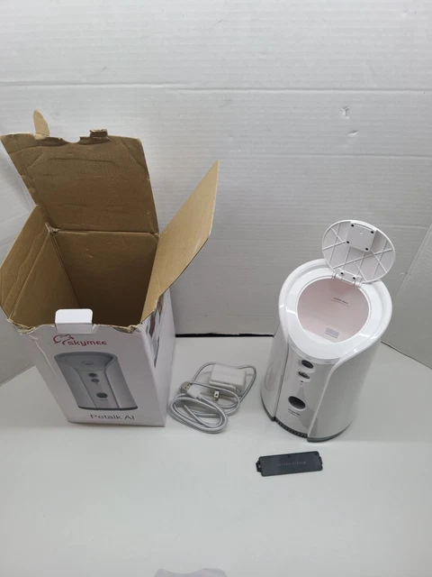 Dispensador de tratamiento para cámara SKYMEE PetTalk AI, 2,4 GHz WiFi Full HD audio bidireccional