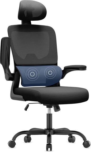 Branch Daily Chair – Sedia Ufficio In Pelle Vegana – Supporto Lombare E Braccioli Regolabili – Colore Nero