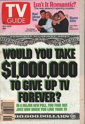 TV Guide - Oct 10, 1992 - Helen Hunt - Paul Reiser - John Ritter - Markie Post