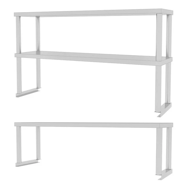 3 4 5 6FT STAINLESS STEEL Overshelf For Prep Catering Table