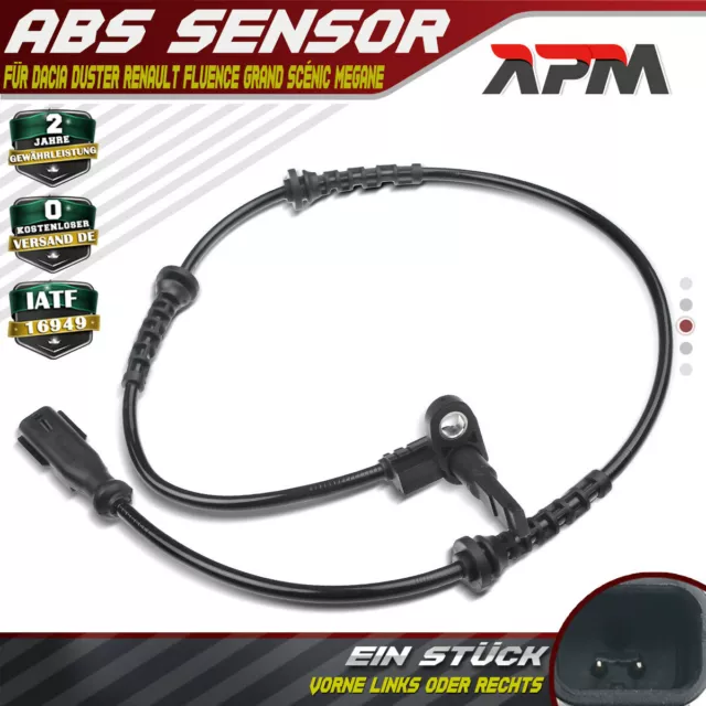 ABS Sensor Vorne Links Oder Rechts für Dacia Duster Renault Megane CC 3 Scénic 3