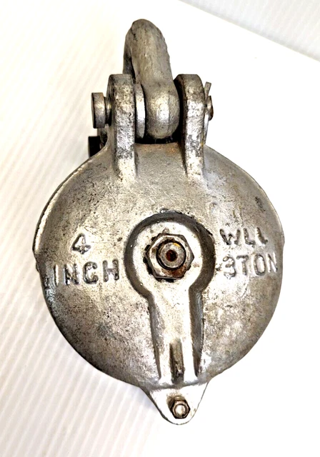Boat Hoist 4" Inch 3 Ton Ball Bearing Block Pulley WLL Snatch Block Shackle&Pin