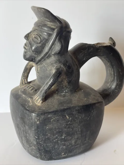 Pre Columbian Sculpture Vessel Pot Vintage Iconic Antique Old Pottery Burial 3