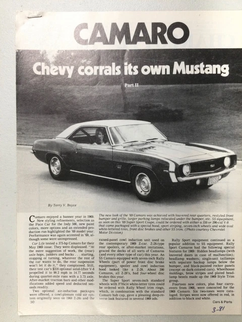 CAM426 Article Chevy corrals its own Mustang Mar 1981 4 page PART II