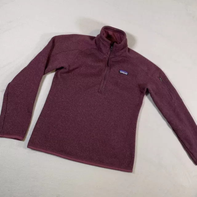 Patagonia Better Sweater Womens Small Maroon 1/2 Zip Fleece Ladies Hiking U50