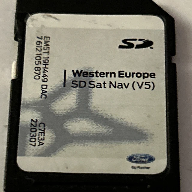 GENUINE FORD MFD SONY SD Card Kuga Focus Fiesta Sat Nav Map V5 EM5T