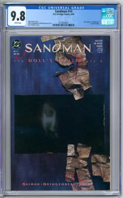 Sandman 14 CGC Graded 9.8 NM/MT DC Comics 1990