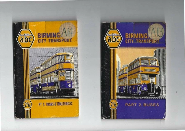 IAN ALLAN ABC Birmingham City Transport Books Bundle 4 1950 1959 1962 