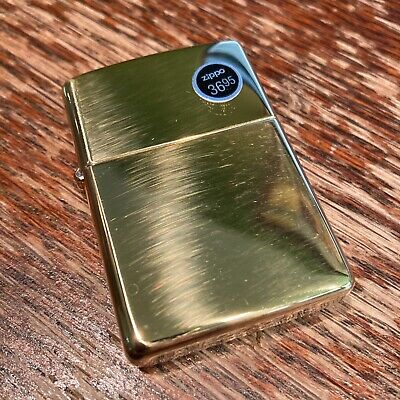 Genuine Zippo high polish solid brass windproof Lighter CASE ONLY No Insert/Box