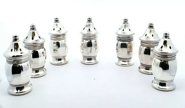 Vincent Lollo Salth And Pepper Set of 6 With 1 Extra Salt Shaker Total of 7.