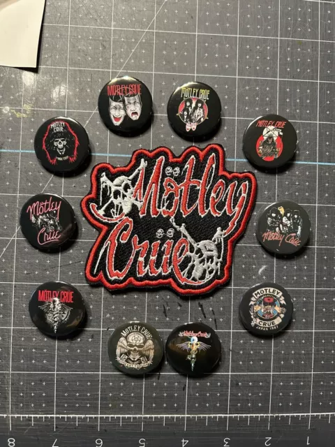 Motley Crue - Pins & Patch Set