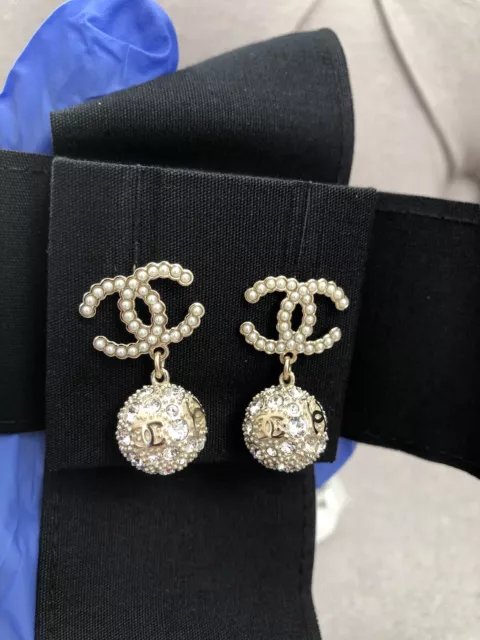 vintage chanel runway earrings
