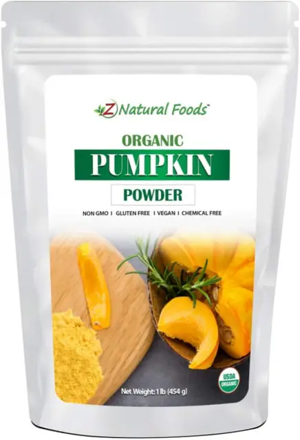 Organic Pumpkin Powder - Make Delicious Pumpkin Spice Lattes Coffee - Plant Base