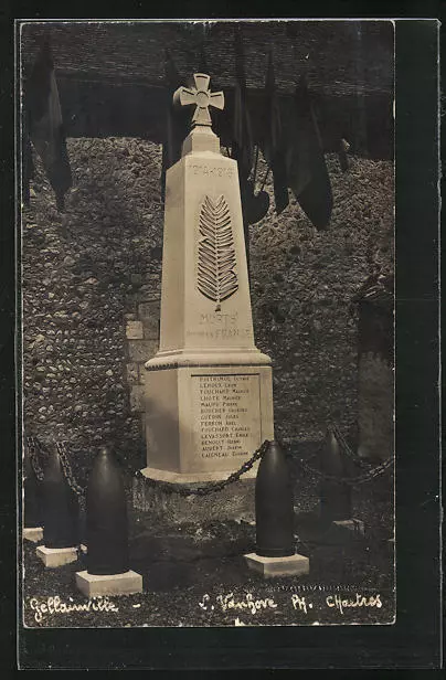 CPA Gellainville, Monument aux Morts pour la France
